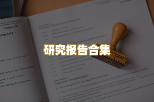 研究报告合集
